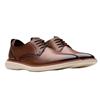CLARKS BRANTIN PLAIN SHOES-TAN